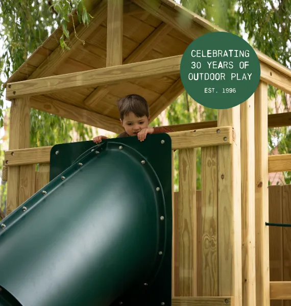 Wooden garden climbing frames image